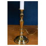 Set of Three Gold Tone Lamps