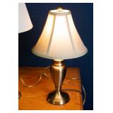 Set of Three Gold Tone Lamps