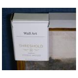 Set of 2 Threshold Brand Artwork Pieces with Gold Frames