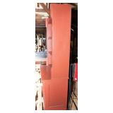 Red Painted Hutch with Open Shelving – 74" Tall