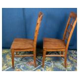 Set of 2 Engineered Wood Chairs