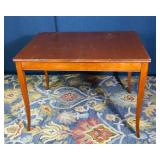 Vintage Wooden Table with Extendable Leaf – 32"W x 42"L
