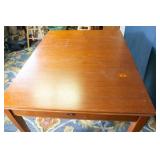 Vintage Wooden Table with Extendable Leaf – 32"W x 42"L