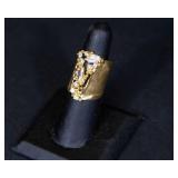 Set of 2 Golden Odyssey 14K Gold Plated CZ Rings – Size 6