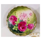 Set of 7 Vintage Floral Decorative Plates