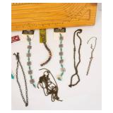 Beads and Wooden Bead Tray