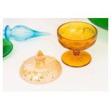 Variety of Colored Glassware