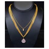 Set of Two Gold-Tone Necklaces