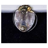 Set of Two Sterling Silver Brooches – Turtle & Ladybug