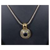 Set of 4 Lia Sophia Pendants with Unbranded Thick Chain