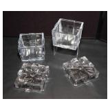 Set of 4 Christmas-Themed Decorative Jars