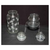 Set of 4 Christmas-Themed Decorative Jars