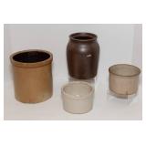 Set of Four Vintage Crocks