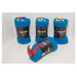 University of Kansas Jayhawks Team Spirit Fleece Throws – Set of 4, New