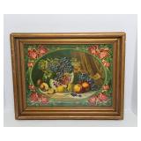 Vintage Framed Art Print – “Give Us This Day Our Daily Bread”