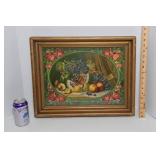 Vintage Framed Art Print – “Give Us This Day Our Daily Bread”