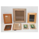 Set of 7 Wooden & Wood-Like Picture Frames