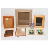 Set of 7 Wooden & Wood-Like Picture Frames
