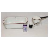 Set of 3 Vintage Enamelware Pieces