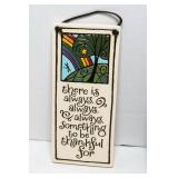 Set of 5 Small Decorative Plaques with Sayings