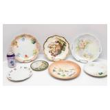 Variety of Floral Plates