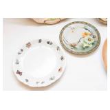 Variety of Floral Plates