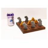 Mouse and Cheese Wooden Tic-Tac-Toe Board