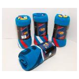 University of Kansas Jayhawks Team Spirit Fleece Throws – Set of 4, New