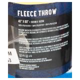 University of Kansas Jayhawks Team Spirit Fleece Throws – Set of 4, New