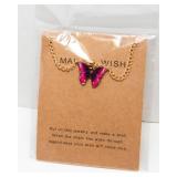Brand New "Make a Wish" Butterfly Necklaces – Assorted Colors