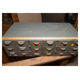 Vintage Metal Industrial Cabinet – 34" x 17" x 10.75"