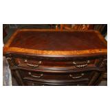 Faux Wood Ornate Dresser – 5 Drawers