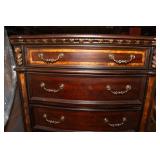 Faux Wood Ornate Dresser – 5 Drawers