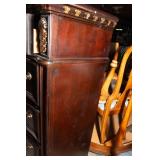 Faux Wood Ornate Dresser – 5 Drawers