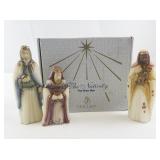 FENTON The Nativity "The Wise Men" First Edition Signature Pieces with Original Box.