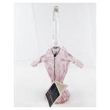 11" FENTON VASA Murrhina Rose Mist Basket with Crystal Handle.