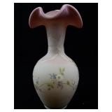 FENTON 10" Burmese "Circle of Love" for Joyce Colella Pitcher. ***LIMITED EDITION #35/53***