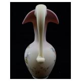 FENTON 10" Burmese "Circle of Love" for Joyce Colella Pitcher. ***LIMITED EDITION #35/53***