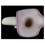 FENTON 10" Burmese "Circle of Love" for Joyce Colella Pitcher. ***LIMITED EDITION #35/53***