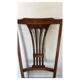 Vintage Wooden Chair with Floral Upholstery