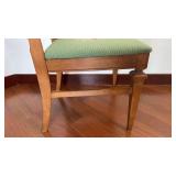 Vintage Wooden Chair with Floral Upholstery