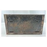 Vintage Evergreen Metal Mailbox with Folding Cover