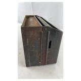 Vintage Evergreen Metal Mailbox with Folding Cover