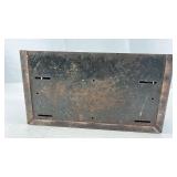 Vintage Evergreen Metal Mailbox with Folding Cover