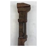 Vintage Heavy-Duty Adjustable Pipe Wrench