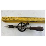 Antique Millers Falls No. 94 Hand Drill with Wooden Handle