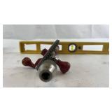 Vintage Hand Crank Drill with Wooden Handle