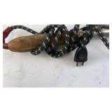 Set of 2 Vintage Electric Soldering Irons with Wooden Handles