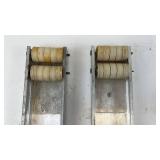 Pair of Vintage Appliance Roller Load Bearing Tracks