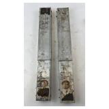 Pair of Vintage Appliance Roller Load Bearing Tracks